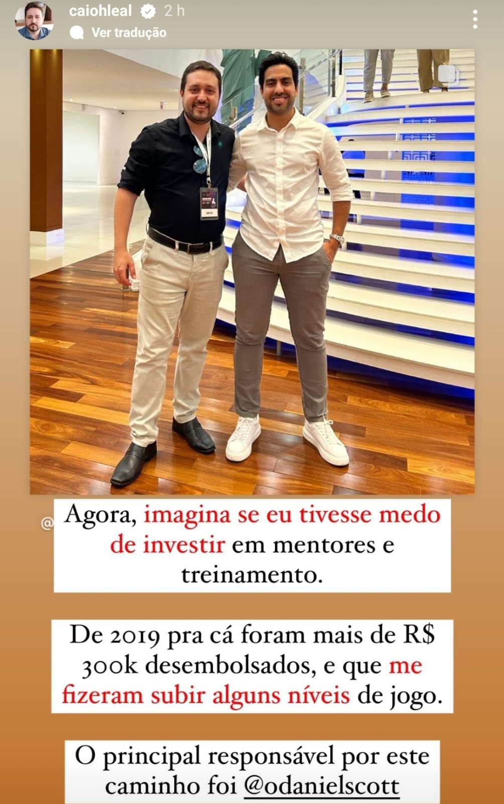 Depoimento real de aluno da Mentoria O Fim da Indicação 3